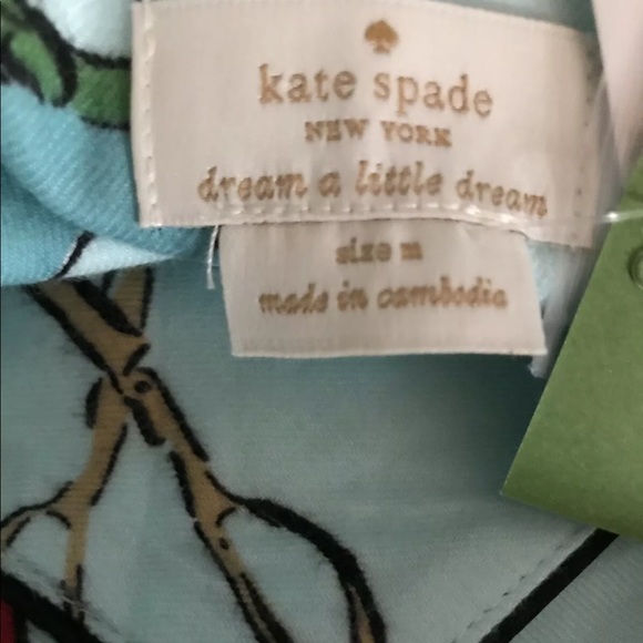 kate spade Dream A Little Dream Pajama Set Aqua - Picture 5 of 9